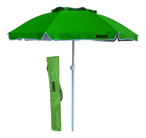 Sombrilla Playa 2,4m Kaimon Reforzada Deflector Viento Carpa