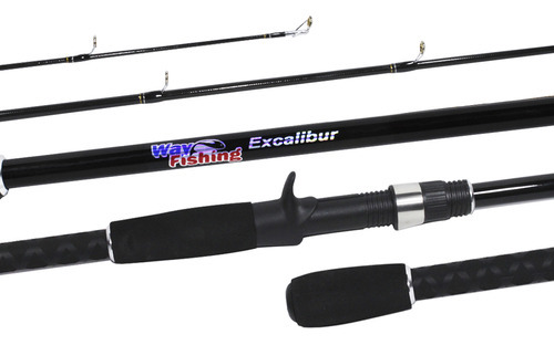 Vara Pesqueiro Carretilha Excalibur 2,40m 20-40 Lb 2 Partes