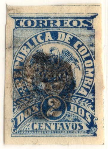 Colombia 2 Centavos 1904 Estampilla L T 208c