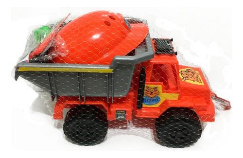 Camion Volcador Junior Con Casco Y Acc  En Red Ploppy 493144
