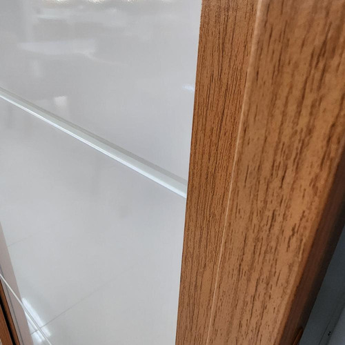 Guarda-roupa Eco 01 Esp 100% Mdf 3 Portas 4 Gav Bom Pastor Cor Naturale/Off