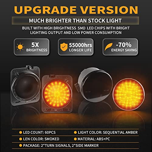 Kits De Luces Indicadoras Laterales Gempro Led Secuenciales