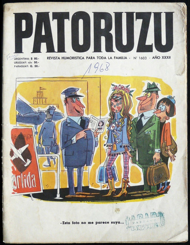 Patoruzú Revista. Nº 1603. 1968. 39109