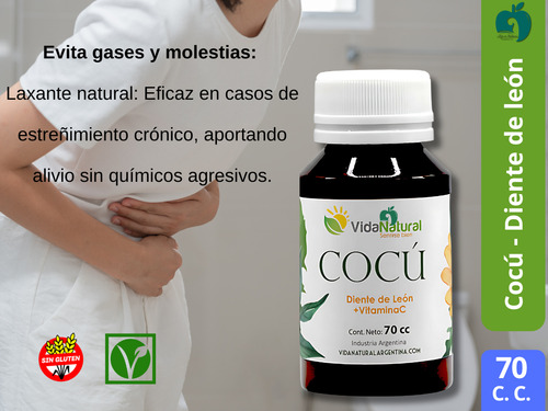 Cocú + Vitamina C - Limpieza Digestiva Liquido 70 Ml - Vida Sin Sabor