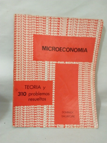 Microeconomía Teoría Y 310 Problemas Resueltos Dominick Salv