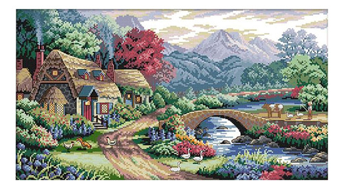 Kit De Costura Impresso Farm Scene Para Iniciantes E Adultos