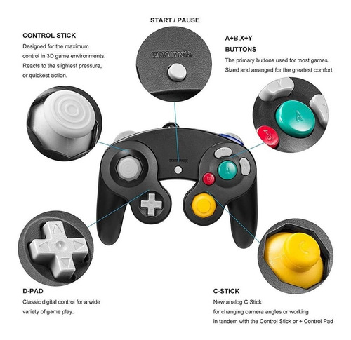 Imagen 3 de 3 de Control Nintendo Gamecube Alternativo - (promo 2 Unidades)