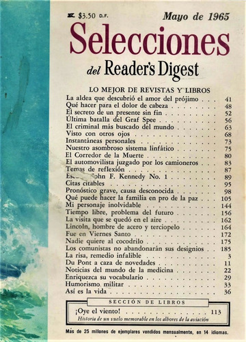 Selecciones Mayo 1965 - Lincoln - Graf Spee - Viernes Santo