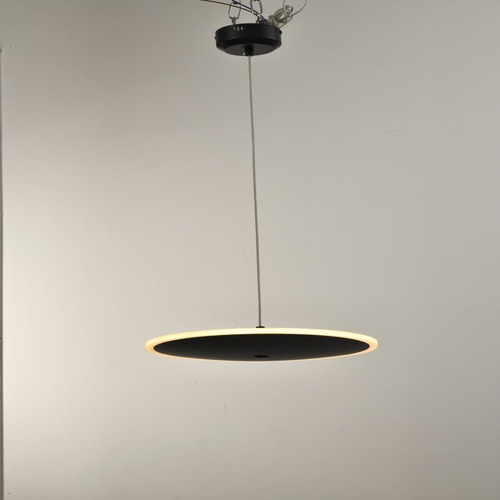 Lampara Colgante Techo Deco Berco Negro 36w Led 40 Cm