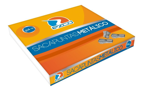 Sacapuntas Saca Puntas Ezco Metalico Pack X 24 Unidades