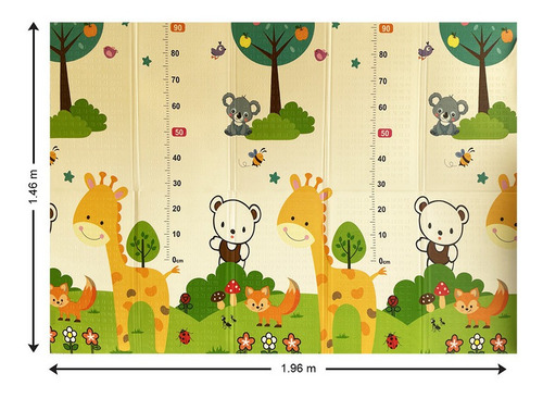 Tapete Alfombra Colchoneta Didáctico Para Bebe Doble Vista