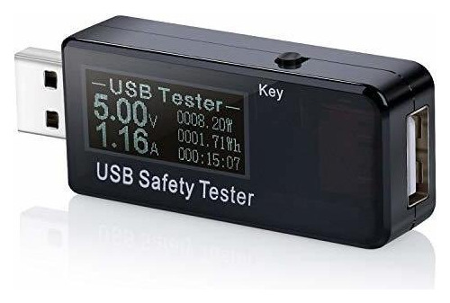 Probador De Voltaje Eversame Usb Digital Power Meter Tester 