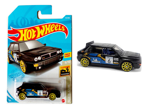 Hot Wheels Lancia Delta Integrale Negro Michelin