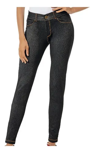Legging botoes sale jeans demillus
