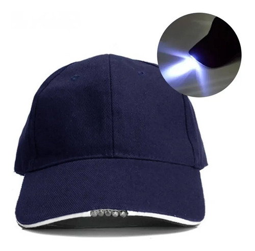 Gorro Gorra Camuflado Safari Visera Con Luz Led Azul Febo