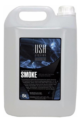 Liquido Fluido Maquina Fumaca Fog 5l Smoke Pro Usa Liquids Cor Neutro nao se aplica