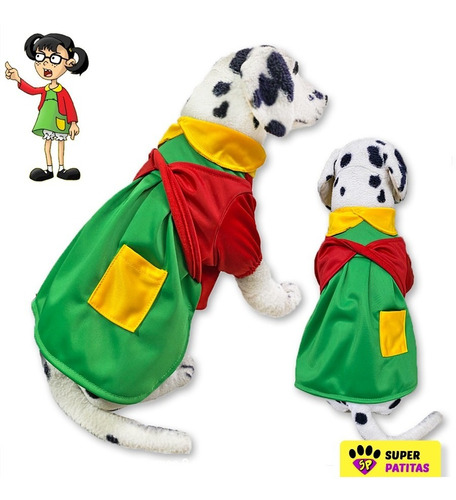 Disfraz De La Chilindrina Para Perros Talla 2, Halloween