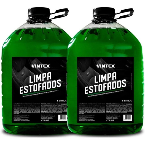 2 Limpa Estofados 5l Vonixx Bancos Tecido A Seco Lavagem Pro