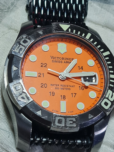 Reloj Victorinox Wr 500 Mts Cristal De Safiro