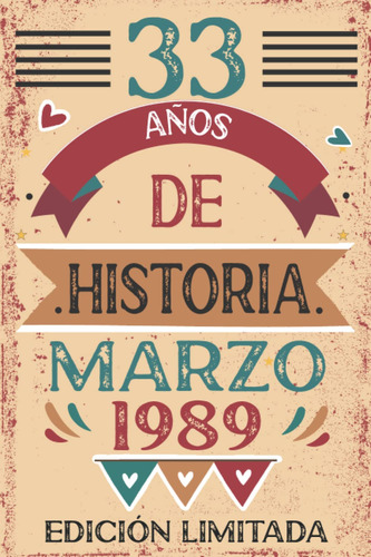 33 Años De Historia Marzo 1989: 33 Años. Libro De Visi 71jlm