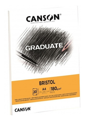 Block Canson Graduate Bristol Marcador Lettering Brush Pen