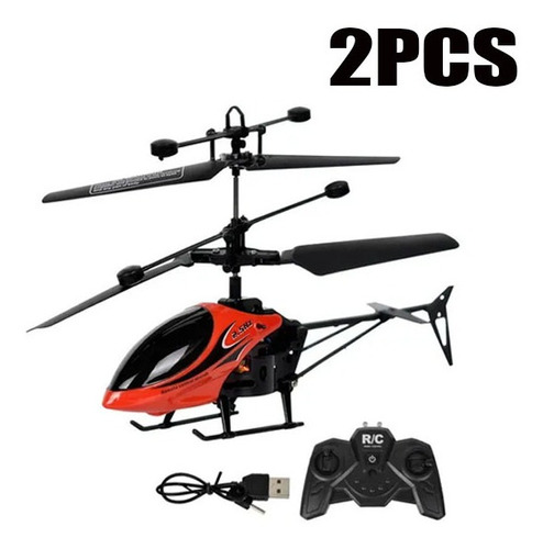 Niño Niño Con Helicóptero Avión Rc 2pcs