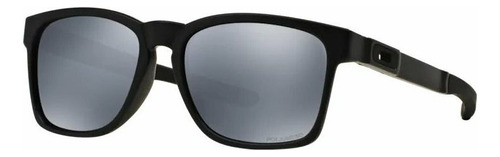 Anteojos de sol polarizados Oakley Catalyst Extra extra large con marco de o matter color matte black, lente black de plutonite iridium, varilla matte black de o matter - OO9272