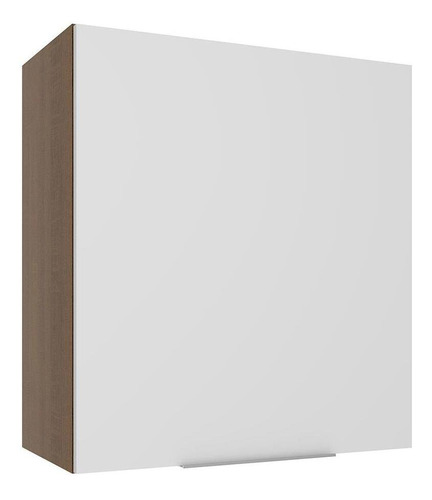 Armário Aéreo Madesa Stella 60 Cm 1 Porta - Rustic/branco