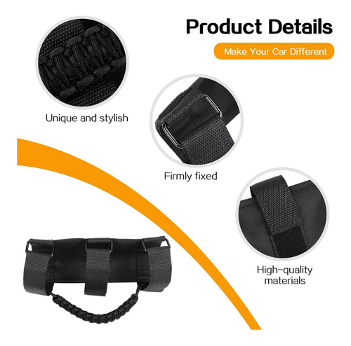 Hoolcar 4 X Roll Bar Hands Handles Handles De Agarre De Con
