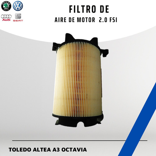 Filtro De Aire Para Motor Para 2.0 Fsi Seat Skoda Audi 