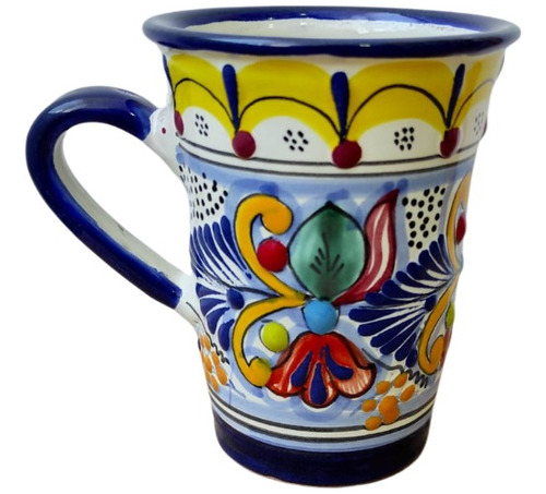 Tarro Cono Capuchino Hecho A Mano Talavera Artesanal 11 Pz