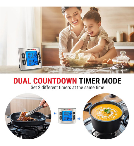 Temporizador De Cocina Digital Tm02 Cronómetro De Cuen...
