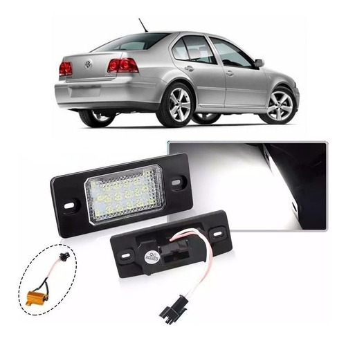 Luz Led Patente Volkswagen Bora 2000-2015 Accesorio