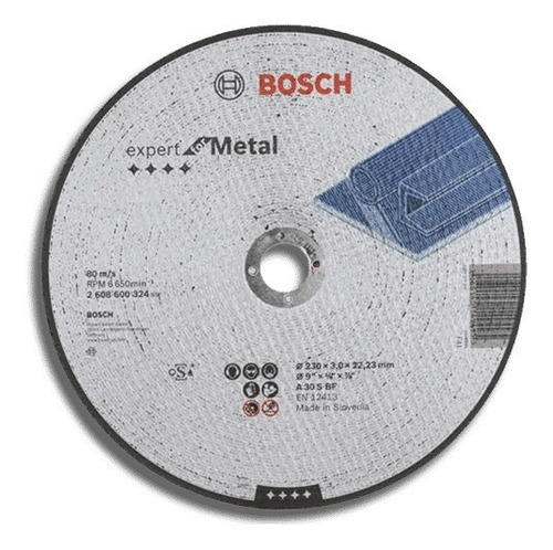 Disco Abrasivo Bosch 9  X 1/8  X 7/8  A30sbf Corte Metal X 5