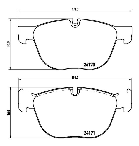 Balatas Bajos Metales Del Bmw X5 L6 3.0l 11/16 Brembo