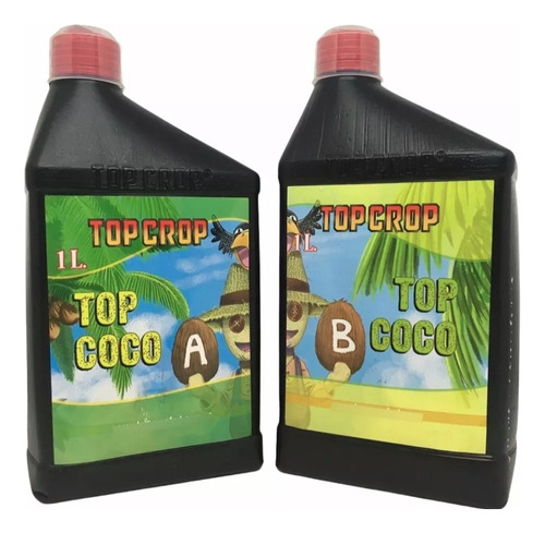  Top Coco A + Top Coco B De 1 Litro Top Crop Fibra De Coco