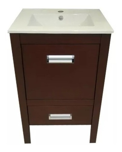 Mueble De Baño Tommy Bacha Loza 50x40 Algarrobo - Campi