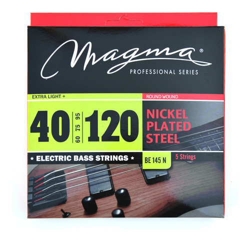 Cuerdas De Bajo De 5 Magma Nickel Plated Steel Be145n