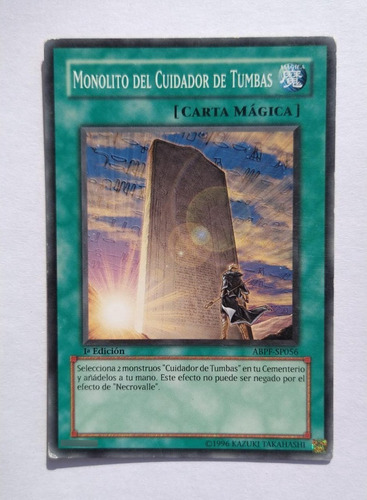 Yugioh!monolito Del Cuidador De Tumbas Abpf-sp056 1a Edición