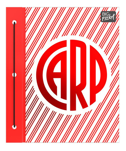 Carpeta Escolar N°3 2 Tapas Cordón/aro River Plate