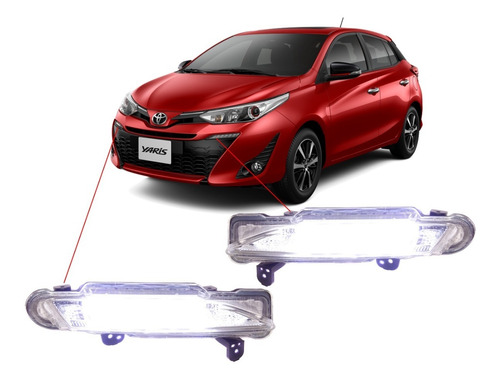 Neblineros Led Para Toyota Yaris 2018-2020 