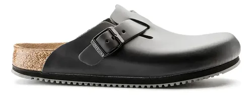 Zueco Birkenstock Boston Black Supergrip | Cuotas sin interés