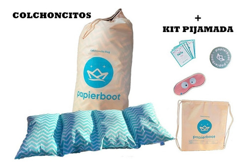Imagen 1 de 4 de Colchoncito Infantil + Kit Pijama Party. El Mejor Regalo