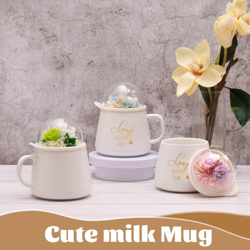 Tazas Con Rosas Eternas, Regalos De Cumpleaños Para El Día D