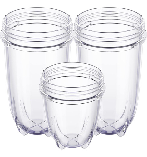 Paquete De 3 Vasos De Repuesto De 16 Oz Y Taza Corta Mb1001