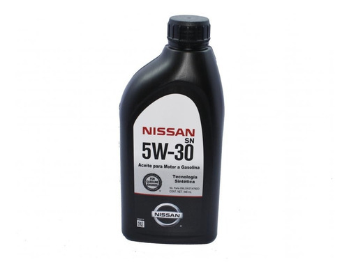 Aceite Motor Sintetico 5w30 4 L. Datsun Bluebird 1969 Nissan