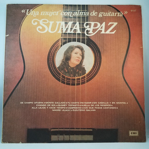 Suma Paz Una Mujer Con Alma De Guitarra Folklore Vinilo Lp