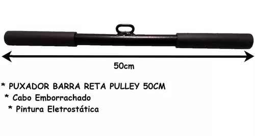 Suporte Para Agachamento Sumô + Barra Reta Pulley