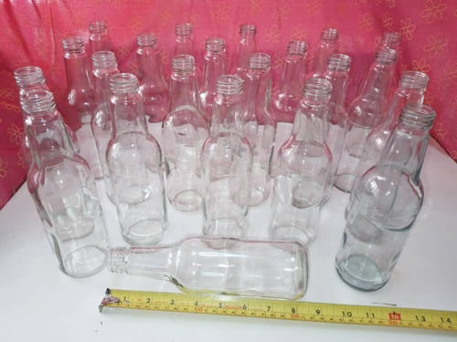 Botellas Vidrio 350 Ml Con Tapa