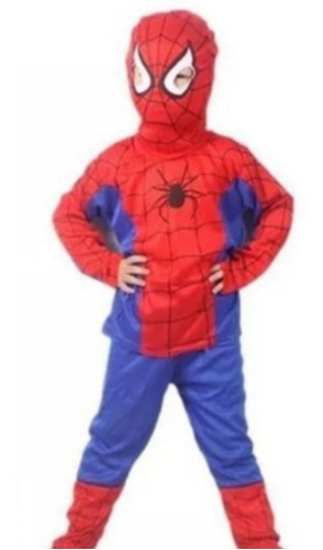 Disfraz Clásico Del Hombre Araña Spiderman Para Niños 